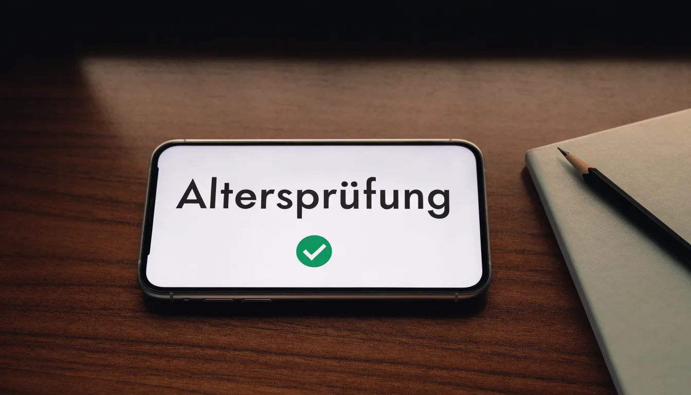 Eine Balkenwaage aus Messing steht neben einem hölzernen Richterhammer auf einem dunklen Pult, im Hintergrund ein unscharfes Bücherregal.