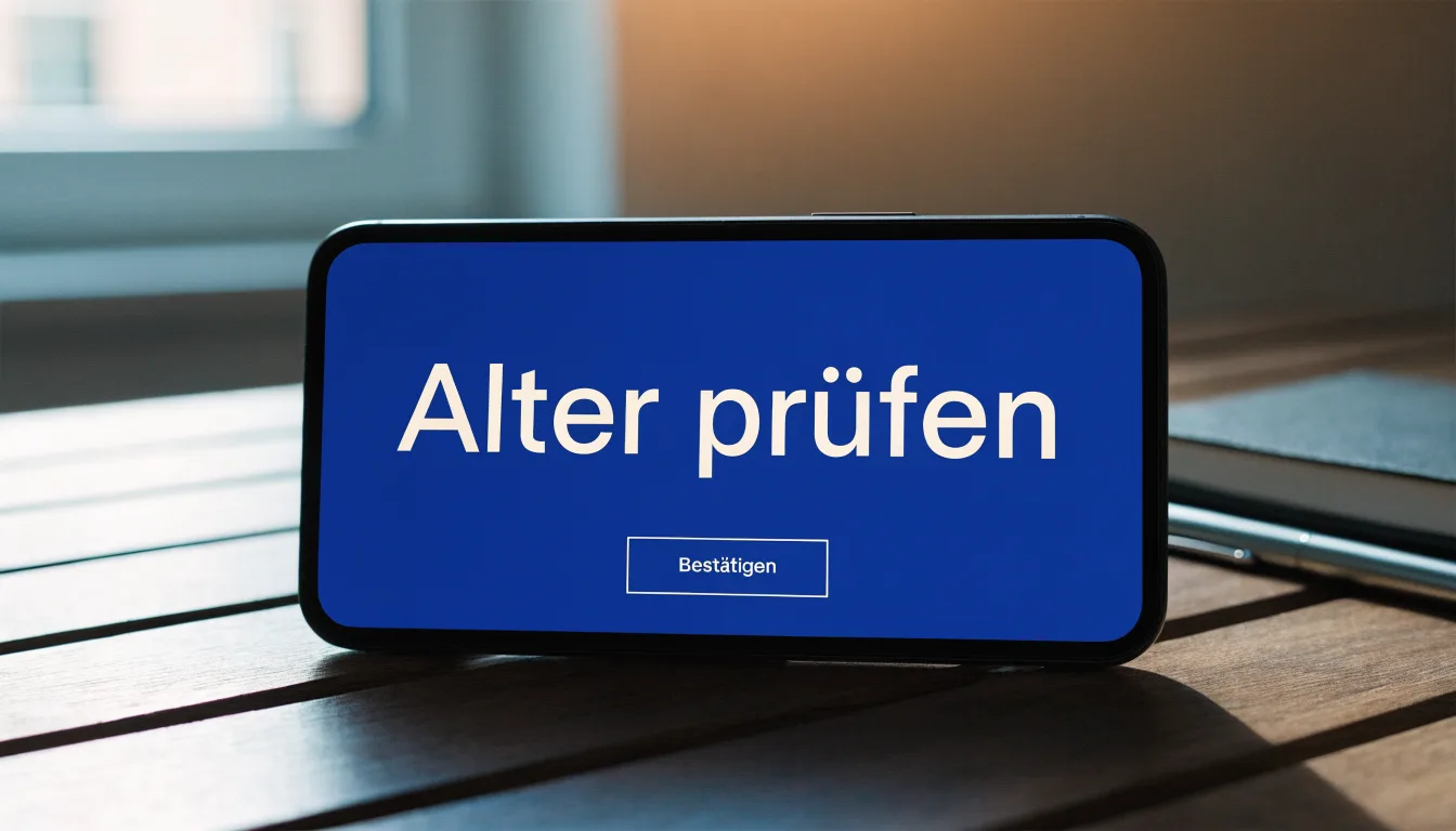 Eine Balkenwaage aus Messing steht im Gleichgewicht auf einem dunklen Pult neben einem hölzernen Richterhammer, dahinter eine unscharfe Wand.